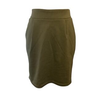 ICHI IHKATE KALAMATA GREEN MIDI SKIRT/ Size S